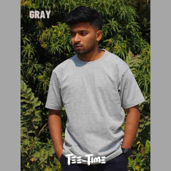 Gray Plain T-Shirt