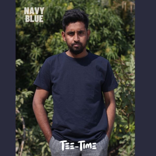Navy Blue Plain T-Shirt
