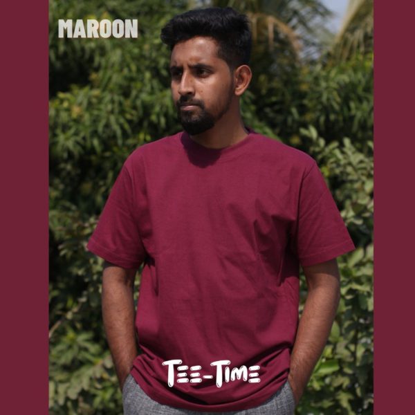 Maroon Plain T-Shirt